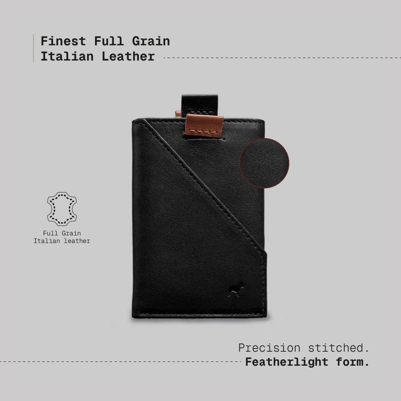 The Frenchie Co. - Speed Cardholder - Minimalist Front Pocket Wallet - Quick-Access Ultra-Slim RFID Blocking - Full-Grain Italian Leather, Holds up to 6 Cards - Image 3